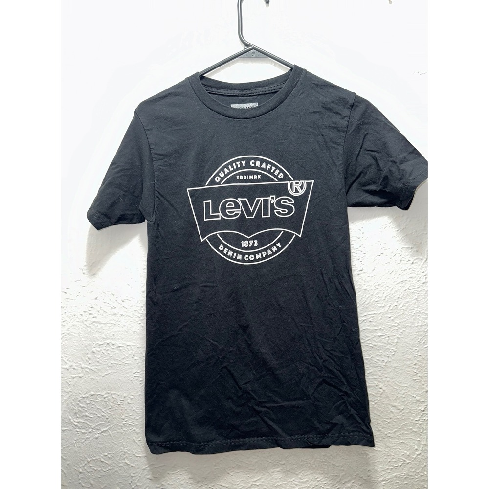 Levi's Men's Black Crew Neck Graphic T Shirt Size S